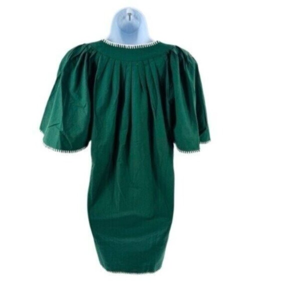 Pomander Place | NEW Green Stitch Finley Flutter Sleeve Mini Dress Size XS - Picture 8 of 12